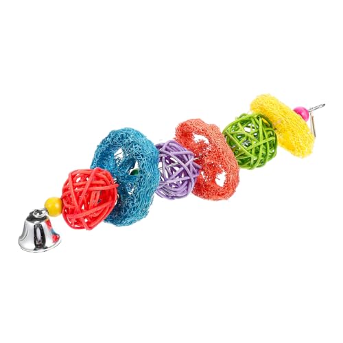 TOYANDONA Vogel Vogelspielzeug für Backenzahn hängend Beißspielzeug aus Papageienkäfig Nahrungssuche Spieß kleine Papageienspielzeuge für Sittiche hölzern TOYANDONA Vogel Vogelspielzeug für Backenzahn hängend Beißspielzeug aus Papageienkäfig Nahrungssuche Spieß kleine Papageienspielzeuge für Sittiche hölzern von TOYANDONA
