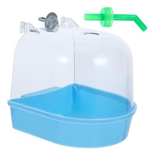 TOYANDONA Vogelbadewanne Für Käfige Hängende Badewanne Für Papageien Und Wellensittiche Sichere Und Praktische Dusche Mit Glatten Kanten Installieren Für Mehr Badespaß Und Pflege Vogelhaltun TOYANDONA Vogelbadewanne Für Käfige Hängende Badewanne Für Papageien Und Wellensittiche Sichere Und Praktische Dusche Mit Glatten Kanten Installieren Für Mehr Badespaß Und Pflege Vogelhaltun von TOYANDONA