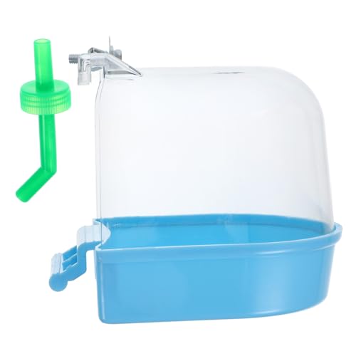 TOYANDONA Vogelbad Vogelwanne Kleiner Vogelwürfel Sittichbad Für Den Innenkäfig Kleines Vogelbecken Papageienbadewanne Vogelkäfigbadewanne Papageienbedarf Abs Blau von TOYANDONA