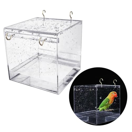 TOYANDONA Vogelbad für Kleine Vögel Abgedecktes Papageienbad aus Geeignet für Wellensittiche und Kanarienvögel Transparente Vogeltränke für Käfige TOYANDONA Vogelbad für Kleine Vögel Abgedecktes Papageienbad aus Geeignet für Wellensittiche und Kanarienvögel Transparente Vogeltränke für Käfige von TOYANDONA