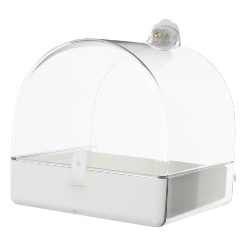 TOYANDONA Vogelbad Käfig Sittichbad Hängebadewanne Für Papageien Sittiche Vogelbadebox Aus Kunststoff Kompakt Einfach Installieren Badeplatz Für Vögel von TOYANDONA