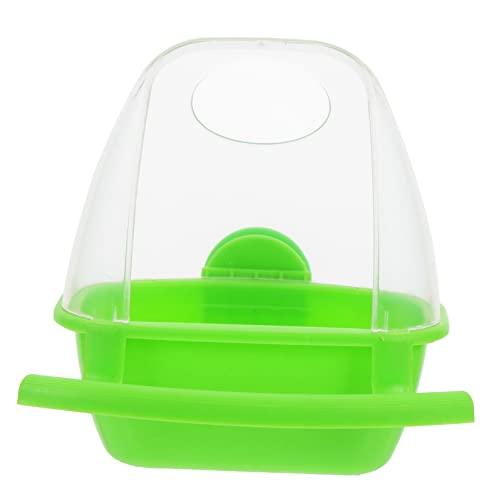 TOYANDONA Vogelfutterbehälter Spritzwassergeschützter Futterspender für Kleine Transparente Futterbox mit Kapazität für Käfige und Garten für Papageien TOYANDONA Vogelfutterbehälter Spritzwassergeschützter Futterspender für Kleine Transparente Futterbox mit Kapazität für Käfige und Garten für Papageien von TOYANDONA