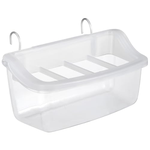 TOYANDONA Vogelfutterspender Mit Spritzschutz Draußen Cockatiel Vogelfutterschale Zum Auffangen Von Samen Papagei Kleiner Vogelhäuschen Fütterung Futternapf Hirse Halter Transparent Plastik von TOYANDONA