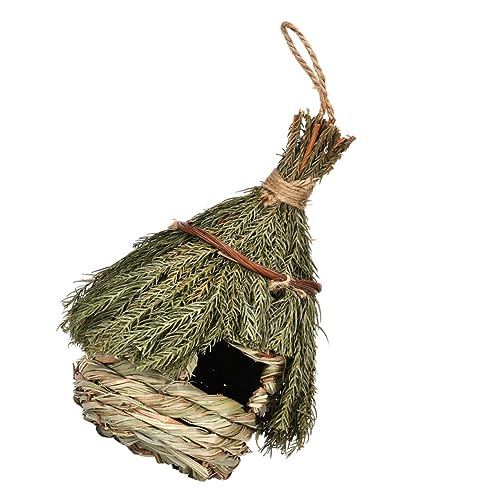 TOYANDONA Vogelhaus Aus Seegras Handgefertigt Und Gewebt Hängendes Für Garten Und Terrasse Dekorativer Vogelbrutplatz Für Andere von TOYANDONA