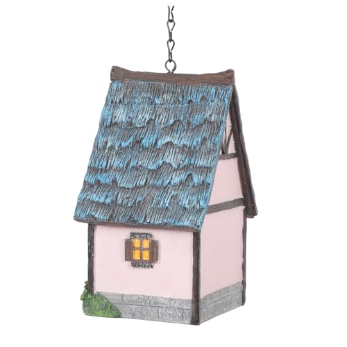 TOYANDONA Vogelhaus aus Resin Hängendes Nistkästchen für Garten Terrasse Wetterfest als Rückzugsort für Vögel Dekoratives Element für von TOYANDONA