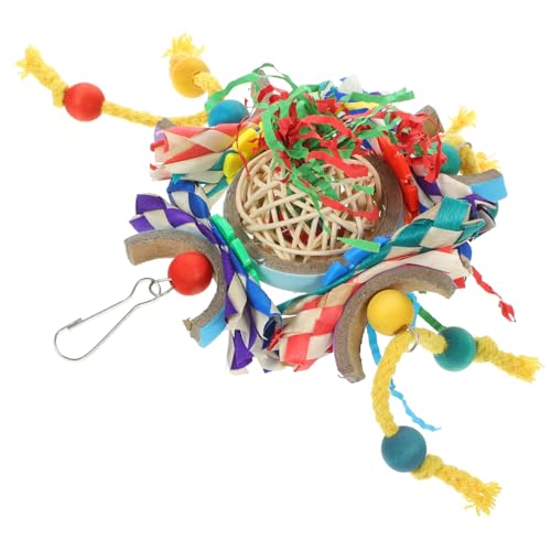 TOYANDONA Vogelkäfig Zubehör Kauspielzeug Rattan Papierball Bissfestes Papagei Für Wellensittiche Sittiche Und Andere Vögel Robust Und Wiederverwendbar TOYANDONA Vogelkäfig Zubehör Kauspielzeug Rattan Papierball Bissfestes Papagei Für Wellensittiche Sittiche Und Andere Vögel Robust Und Wiederverwendbar von TOYANDONA