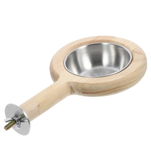TOYANDONA Vogel Futter Wasserbecher Mit Holzsitzstange Praktischer Vogelkäfig Futterspender Für Papageien Sittiche Und Vögel Einfacher Einbau Leicht Und Robust TOYANDONA Vogel Futter Wasserbecher Mit Holzsitzstange Praktischer Vogelkäfig Futterspender Für Papageien Sittiche Und Vögel Einfacher Einbau Leicht Und Robust von TOYANDONA