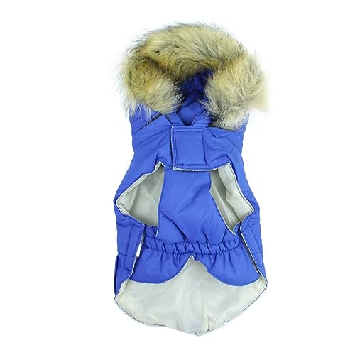 TOYANDONA Warm Gefütterter Hundemantel mit Kapuze für Kleine Hunde und Welpen Weiche Baumwollqualität Elastisches Brustband mit für Herbst und Winterfestivals von TOYANDONA