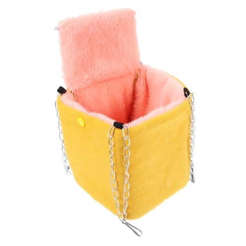 TOYANDONA Warme Hängematte für Kleine Haustiere Baumwoll Schlafsack für Hamster Meerschweinchen Papageien als Gemütliches Nest und Schlafplatz Installieren Sichere Stoffqualität von TOYANDONA