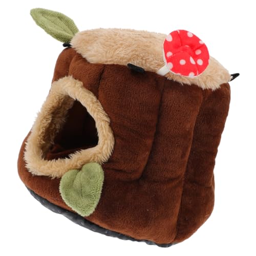 TOYANDONA Warme Hamster Kuschelhöhle aus Sicherem Material Kleines Versteck und Nest für Hamster Meerschweinchen Zwerghasen und Kleintiere als Winterbett für Kleine Haustiere von TOYANDONA