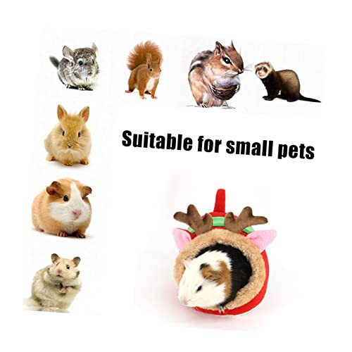 TOYANDONA Warmes Hamsterbett mit Halbgeschlossenem Design Waschbar und Winddicht Kleines Haustiernest für Zwerghamster und Meerschweinchen um Sicheren Rückzugsort und Spielplatz zu Bieten von TOYANDONA