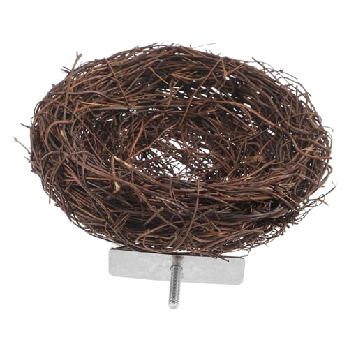 TOYANDONA Warmes Stabiles Vogelnest aus Handgeflochtenem Rattan Robustes Vogelhaus für Käfige Geeignet als Brut und Schlafplatz für Kanarienvögel Wellensittiche und Papageien TOYANDONA Warmes Stabiles Vogelnest aus Handgeflochtenem Rattan Robustes Vogelhaus für Käfige Geeignet als Brut und Schlafplatz für Kanarienvögel Wellensittiche und Papageien von TOYANDONA