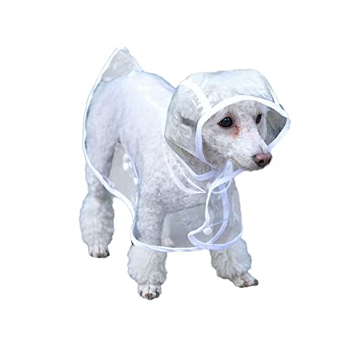 TOYANDONA Wasserdichter Regenmantel für Kleine Transparente Regenjacke aus S Weiß für Haustiere bei Regenwetter Schützt Nässe und Sorgt TOYANDONA Wasserdichter Regenmantel für Kleine Transparente Regenjacke aus S Weiß für Haustiere bei Regenwetter Schützt Nässe und Sorgt von TOYANDONA