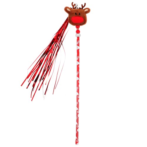 TOYANDONA Weihnachtlicher Katzenangel REH Interaktives Katzenspielzeug zum Stressabbau Farbenfrohes Xmas Teaser für Kätzchen und Hauskatzen Geschenkidee für Katzenliebhaber TOYANDONA Weihnachtlicher Katzenangel REH Interaktives Katzenspielzeug zum Stressabbau Farbenfrohes Xmas Teaser für Kätzchen und Hauskatzen Geschenkidee für Katzenliebhaber von TOYANDONA
