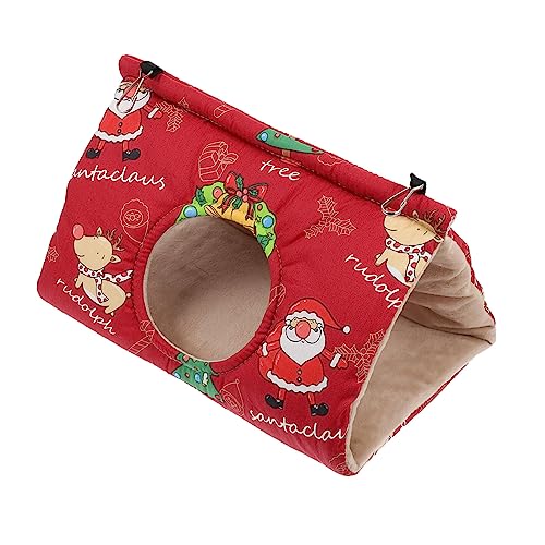 TOYANDONA Weihnachtliches Großes Papageien Hängesitzhaus aus Dicker Baumwolle Warmes Vogel Schlafnest Hängendes Winterbett Geeignet für Kleine Vögel und Käfige Sicher und Komfortabel TOYANDONA Weihnachtliches Großes Papageien Hängesitzhaus aus Dicker Baumwolle Warmes Vogel Schlafnest Hängendes Winterbett Geeignet für Kleine Vögel und Käfige Sicher und Komfortabel von TOYANDONA