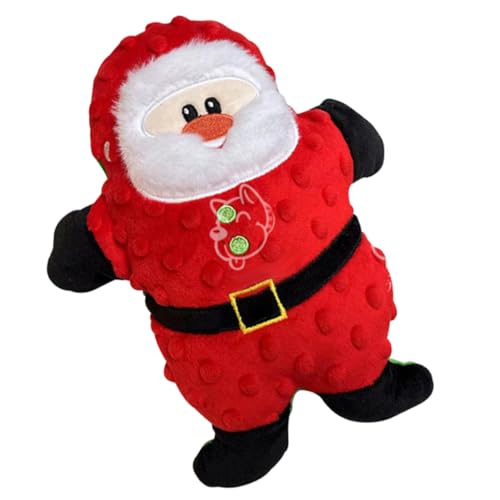 TOYANDONA Weihnachtliches Kauspielzeug für Lustiges Plüschspielzeug Santa Claus Form Kreatives Beißen für Kleine und Große Haustiere TOYANDONA Weihnachtliches Kauspielzeug für Lustiges Plüschspielzeug Santa Claus Form Kreatives Beißen für Kleine und Große Haustiere von TOYANDONA