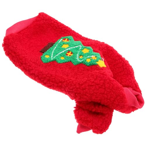 TOYANDONA Weihnachts-Haustier-Kleidung Haustierbekleidung für Hunde kleiden hundekleidung ästhetisch Winterkleidung für Haustiere Entzückende Haustierkleidung Vlies rot TOYANDONA Weihnachts-Haustier-Kleidung Haustierbekleidung für Hunde kleiden hundekleidung ästhetisch Winterkleidung für Haustiere Entzückende Haustierkleidung Vlies rot von TOYANDONA