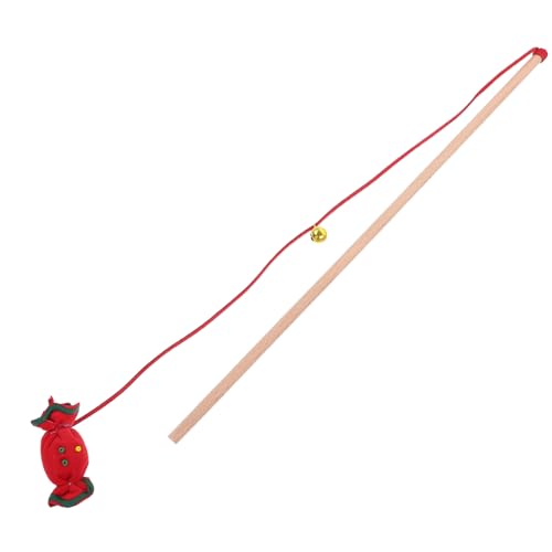 TOYANDONA Weihnachts-katzenangel Mit Rentier-Design Interaktives Spielzeug Für Kätzchen Fördert Körperliche Bewegung Sicher Und Langlebig Für Stundenlangen Spielspaß von TOYANDONA