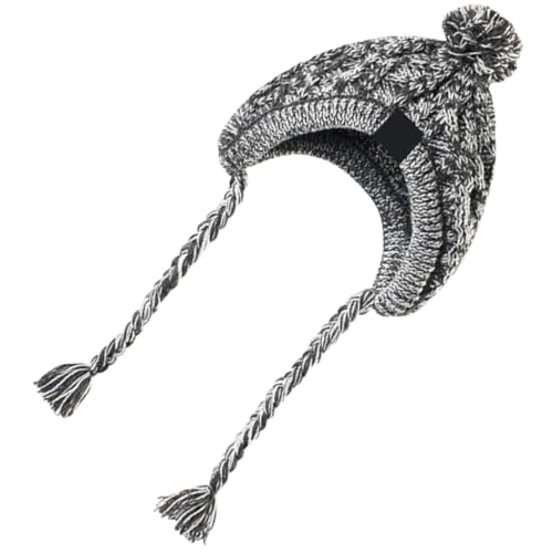 TOYANDONA Winter Strickmütze für Kleine Hunde mit Ohrlöchern Warmes Winddichtes Haustier für Herbst und Winter Elastischer Weicher Pet Knitted Hat Geeignet für Outdoor von TOYANDONA