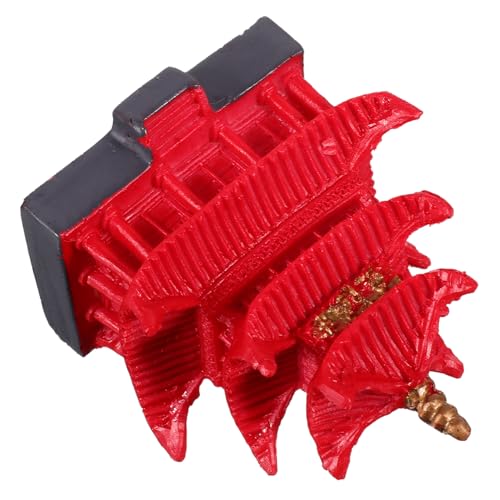 TOYANDONA Yueyang Tower Landscape Design Betta Fish Accessoires verstecken Aquariumdekor Aquarienhaus Fischaquariumzubehör Versteck von Aquarium Fischhaus für Aquarium Aquariumhöhle Harz von TOYANDONA