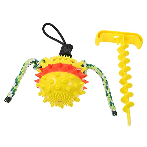 TOYANDONA Zähne Ziehen Ball Haustier Hund Backenzahn Kauspielzeug Für Welpen Klein Zahnen Groß Anregend Welpenspielzeug Kaut Spielzeugpuppy Welpe Kauert Yellow TOYANDONA Zähne Ziehen Ball Haustier Hund Backenzahn Kauspielzeug Für Welpen Klein Zahnen Groß Anregend Welpenspielzeug Kaut Spielzeugpuppy Welpe Kauert Yellow von TOYANDONA