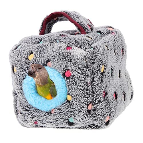 TOYANDONA tierisches Nest Vlies Chinchilla Haustier Hamster Kaninchen Bett drinnen zum Schlafen Ruheplatz für Igel Igelnest Ruheplatz für Meerschweinchen Nest zum Schlafen Grau von TOYANDONA
