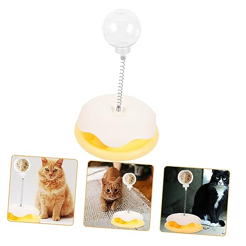 TOYANDONA undichtes Ballspielzeug Katzen Laufstall für Katzenfutter Pole katzenspielzeug interaktives tragbare Spielzeuge zum Necken Kätzchen-Tumbler- Plastik von TOYANDONA