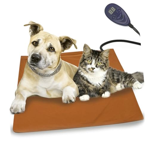 TOYANDONA wasserdichte Haustier heizmatte mit Konstanter Temperaturregelung Energiesparend und Sicher Rutschfestes Wärmekissen für Hunde und Katzen Waschbar für Innenbereich Kaffee Farbe TOYANDONA wasserdichte Haustier heizmatte mit Konstanter Temperaturregelung Energiesparend und Sicher Rutschfestes Wärmekissen für Hunde und Katzen Waschbar für Innenbereich Kaffee Farbe von TOYANDONA