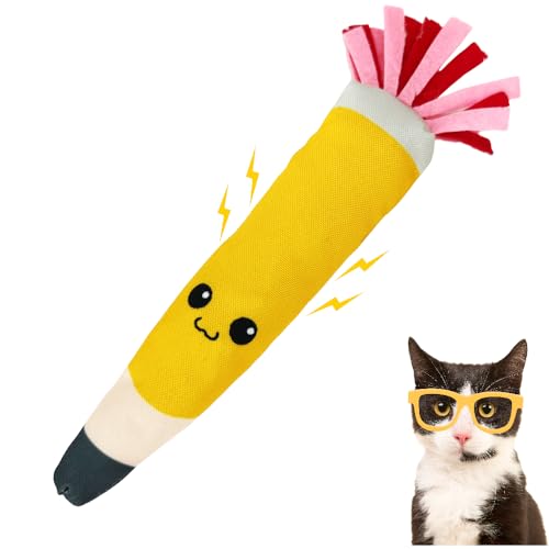 Pencil Kicker Katzenminze-Spielzeug mit langer Form und bissfestem Plüsch für Katzen, Kauspielzeug mit Knisterpapier und Bio-Katzenminze Pencil Kicker Katzenminze-Spielzeug mit langer Form und bissfestem Plüsch für Katzen, Kauspielzeug mit Knisterpapier und Bio-Katzenminze von TOYGENICS