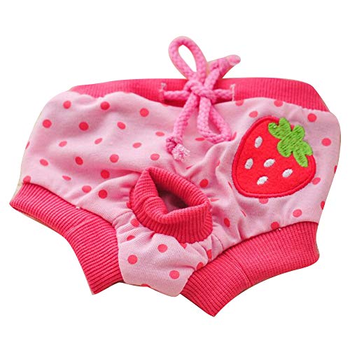 TOYHEART Wiederverwendbare Hundewindeln Weiblich, Haustier Weiblich Hund Welpen Windelhosen Menstruation Physiologische Hygiene Kurzhöschen Für Hunde Rosenrot Klein TOYHEART Wiederverwendbare Hundewindeln Weiblich, Haustier Weiblich Hund Welpen Windelhosen Menstruation Physiologische Hygiene Kurzhöschen Für Hunde Rosenrot Klein von TOYHEART