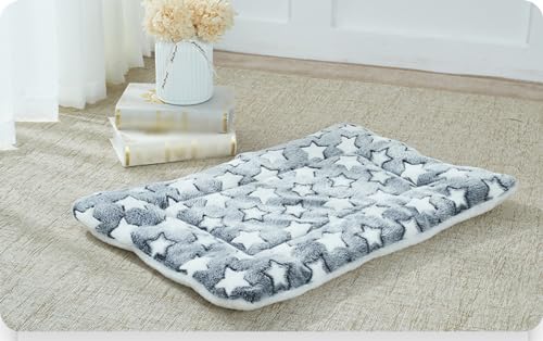 TOYOCC Dicke Haustier-Schlafmatte, warme Bodenmatte für Herbst und Winter, universelle Decke für Katzen und Hunde (32 * 25cm, grau) von TOYOCC