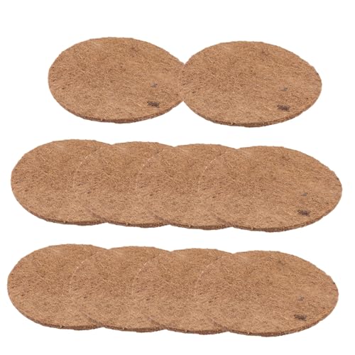 TOYZFRIENDY 10 Stück Teiliges Taubennestmatten aus Langlebigem Palmenmaterial Atmungsaktive Feuchtigkeitsbeständige Nisthilfen für Tauben und Kleine Vögel Natürliche Farbe für Brut und Schutz von TOYZFRIENDY