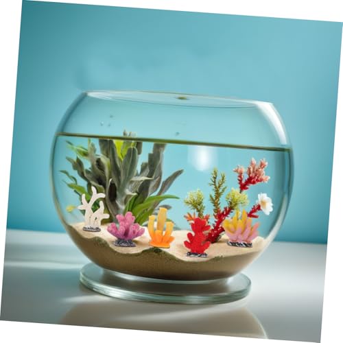 TOYZFRIENDY 16 Stück Teiliges Aquarium Deko Mini Korallen aus Robustem Kunstharz Realistische Korallendekoration für Kleine und Große Fischbecken Vielseitige Unterwasser Landschaftsornamente von TOYZFRIENDY