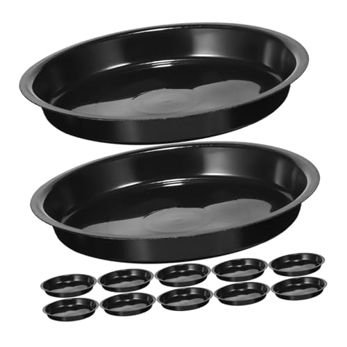 TOYZFRIENDY 16 Stück Teiliges Pflanzuntersetzer Robustem Verschleißfestem Kunststoff Runde Schwarze Pflanzschalen zur Wasserauffangung für Blumentöpfe für Innen und Außenbereiche Schützt Böden TOYZFRIENDY 16 Stück Teiliges Pflanzuntersetzer Robustem Verschleißfestem Kunststoff Runde Schwarze Pflanzschalen zur Wasserauffangung für Blumentöpfe für Innen und Außenbereiche Schützt Böden von TOYZFRIENDY