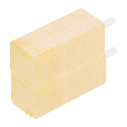 TOYZFRIENDY 2 Stück Aquarium Luftstein Holz Feine Nano Bubbles Sauerstoffbubbler für Proteinabschäumer Kompakt Dicht Porös Platzsparend Praktisches Zubehör für Bessere Wasserreinigung im von TOYZFRIENDY