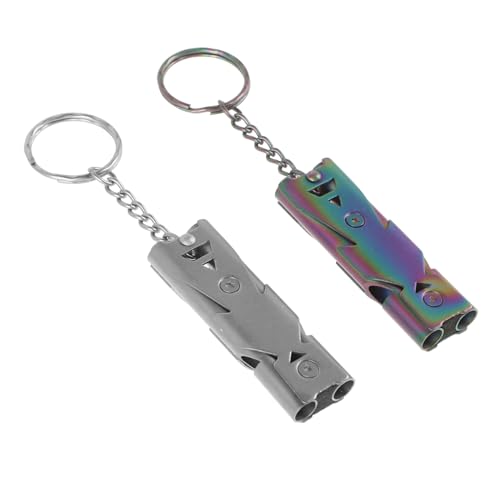 TOYZFRIENDY 2 Stück Edelstahl Pfeife für Vogel Hundetraining Lauter Klarer Tragbares Multifunktionales Trainingswerkzeug für Katzen Hunde und Vögel Leicht und Kompakt Sicher für Tiere von TOYZFRIENDY