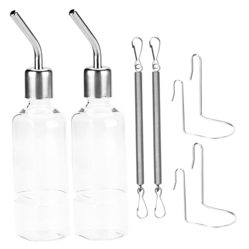 TOYZFRIENDY 2 Stück Hamster Trinkflasche aus Edelstahl mit Tropfstopp Hängender Wasserspender für Kaninchen Chinchilla und Kleintiere Auslaufsicher Einfache Befestigung Langlebig und Gesund TOYZFRIENDY 2 Stück Hamster Trinkflasche aus Edelstahl mit Tropfstopp Hängender Wasserspender für Kaninchen Chinchilla und Kleintiere Auslaufsicher Einfache Befestigung Langlebig und Gesund von TOYZFRIENDY