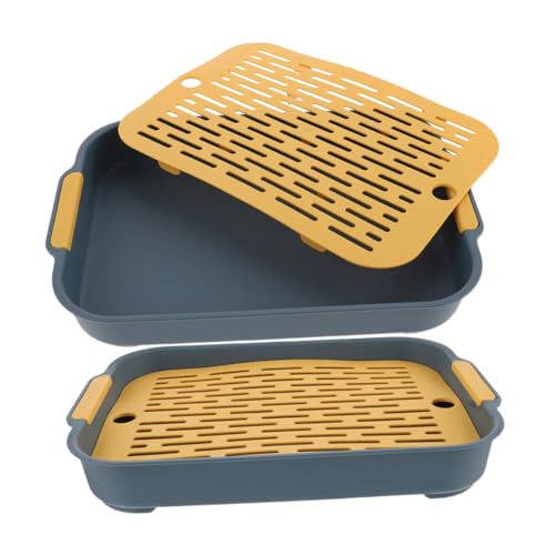 TOYZFRIENDY 2 Stück Kleintier Toilettenbox aus Eckige Kaninchen Toilette mit Rutschfestem Geeignet für Hamster Meerschweinchen Chinchilla für Wohnung Garten zur Stuhltrainingshilfe TOYZFRIENDY 2 Stück Kleintier Toilettenbox aus Eckige Kaninchen Toilette mit Rutschfestem Geeignet für Hamster Meerschweinchen Chinchilla für Wohnung Garten zur Stuhltrainingshilfe von TOYZFRIENDY