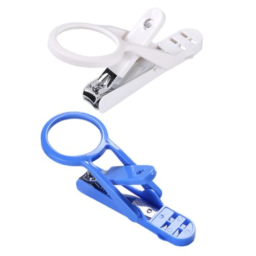 TOYZFRIENDY 2 Stück Nagelknipser für Kleintiere mit Drehbarem Vergrößerungsglas Ergonomisch Langlebig für Hamster und Igel zur Schmerzfreien Krallenpflege von TOYZFRIENDY