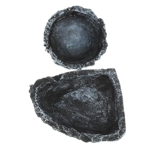 TOYZFRIENDY 2 Stück Reptilien Wasserschale und Futternapf mit Baumrinden Muster für Schildkröten Schlangen und Echsen aus Robustem Material Verhindert Entkommen von Futterwürmern für Futter TOYZFRIENDY 2 Stück Reptilien Wasserschale und Futternapf mit Baumrinden Muster für Schildkröten Schlangen und Echsen aus Robustem Material Verhindert Entkommen von Futterwürmern für Futter von TOYZFRIENDY