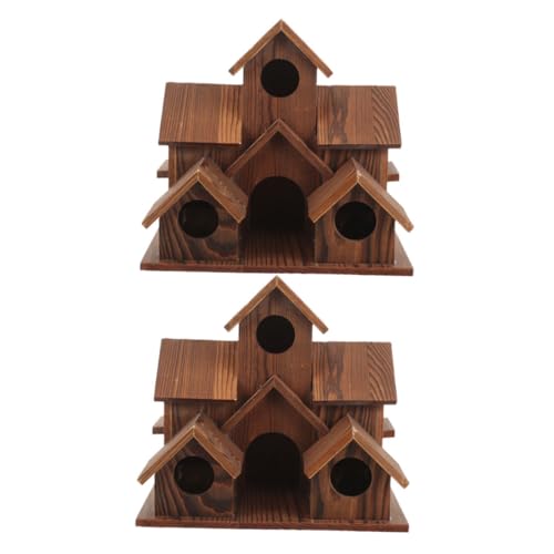 TOYZFRIENDY 2 Stück Rustikale Vogelhäuser aus Massivholz Wetterfeste Nistkästen für Draußen Naturnaher Vogelfutterhaus im Landhausstil für Garten Terrasse und Hofdekoration TOYZFRIENDY 2 Stück Rustikale Vogelhäuser aus Massivholz Wetterfeste Nistkästen für Draußen Naturnaher Vogelfutterhaus im Landhausstil für Garten Terrasse und Hofdekoration von TOYZFRIENDY