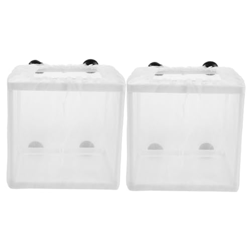 TOYZFRIENDY 2 Stück Teiliges Fischzuchtbox mit Feinem Netz Robuste Isolationsbox für Guppy Betta Garnelen Schwimmender Laichkasten Wiederverwendbar Leicht zu Reinigen Passend für Verschiedene TOYZFRIENDY 2 Stück Teiliges Fischzuchtbox mit Feinem Netz Robuste Isolationsbox für Guppy Betta Garnelen Schwimmender Laichkasten Wiederverwendbar Leicht zu Reinigen Passend für Verschiedene von TOYZFRIENDY