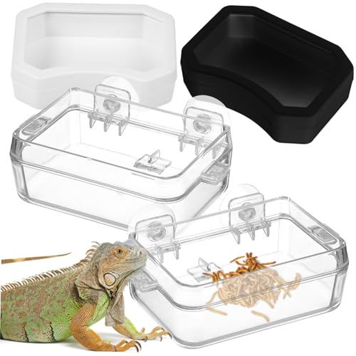TOYZFRIENDY 2 Stück Teiliges Reptilien futterschale aus Lebensmittelechtem Abs Transparent und Ausbruchssicher Geeignet für Eidechsen Bartagamen Geckos und Terrarientiere TOYZFRIENDY 2 Stück Teiliges Reptilien futterschale aus Lebensmittelechtem Abs Transparent und Ausbruchssicher Geeignet für Eidechsen Bartagamen Geckos und Terrarientiere von TOYZFRIENDY