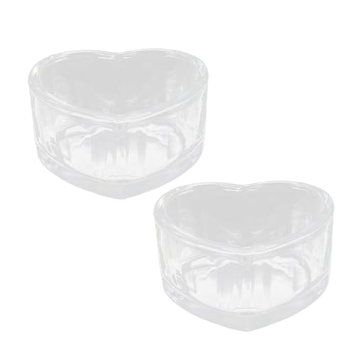 TOYZFRIENDY 2 Stück Transparente Fressnäpfe für Kleintiere rutschfeste Auslaufsichere Käfig Schalen für Ratten Hamster Chinchillas Robustes Sicheres Material Einfach zu Reinigen von TOYZFRIENDY