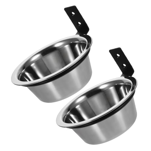 TOYZFRIENDY 2 Stück Wandmontierte Erhöhte Hundeschalen mit Verstellbarer Stabile Abnehmbare Futter und Wassernäpfe rutschfeste Hunde Futterstation für Komfortables Füttern Aller von TOYZFRIENDY
