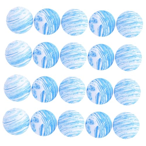 TOYZFRIENDY 20 Stück Teiliges Eva Bouncy Ball für Katzen und Welpen Lustiges Katzenspielzeug für Drinnen und Draußen Sicherer Bunter Spielball zur Beschäftigung und Zahnpflege von Haustieren von TOYZFRIENDY