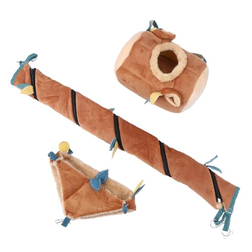 TOYZFRIENDY 3 Stück Hamsterspielzeug Teilig mit Natürlichem Holz und Blätterdesign Sicherer Hamster Schaukel Hängematte für Kleintierkäfig Fördert Balance Bewegung und Spielspaß TOYZFRIENDY 3 Stück Hamsterspielzeug Teilig mit Natürlichem Holz und Blätterdesign Sicherer Hamster Schaukel Hängematte für Kleintierkäfig Fördert Balance Bewegung und Spielspaß von TOYZFRIENDY