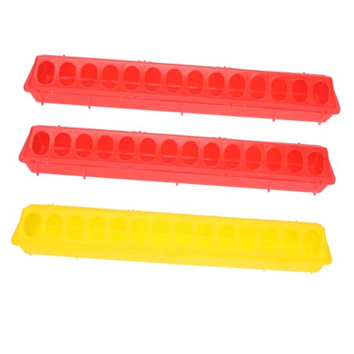TOYZFRIENDY 3 Stück Teiliges Tauben futternapf Anti Splash Design Langlebiger Futterbehälter für Taubenkäfig Fassungsstarke Vogel futterbox mit Mehreren Fächern für Sauberes Füttern von von TOYZFRIENDY