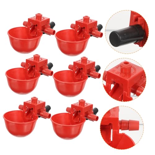 TOYZFRIENDY 30 Stück Teiliges Automatisches Trinknapf für Geflügel und Vögel Verstellbare Wassermenge Langlebiger Abs Wasserspender Geeignet für Hühner Tauben Wachteln und von TOYZFRIENDY