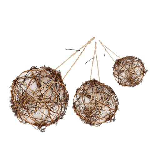 TOYZFRIENDY 3st Kolibri-nestbauer Nistmaterialien Für Wildvögel Nistmaterial Für Kolibris Vogel Nisten Gewebte Materialien Für Vogelnester Kolibri-Material Nistmaterial Für Vögel Hölzern Brown von TOYZFRIENDY